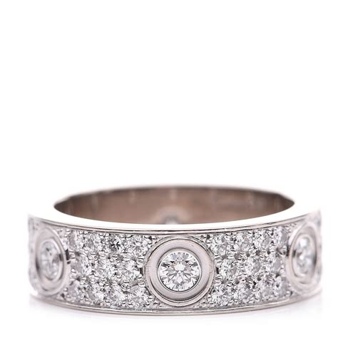 cartier pinky ring - cartier diamond ring white gold.